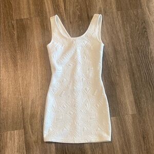 Charlotte Russe White Sleeveless Bodycon Mini Dress
